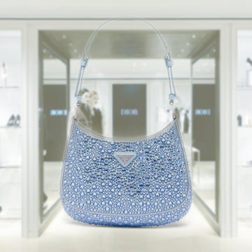 Prada Cleo satin bag with crystals
