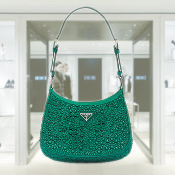 Prada Cleo satin bag with crystals