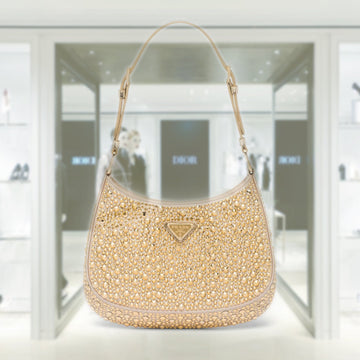 Prada Cleo satin bag with crystals