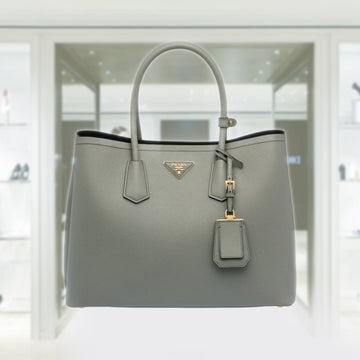 Medium Saffiano Leather Double Prada Bag