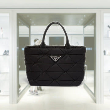 Re-Nylon small padded tote
