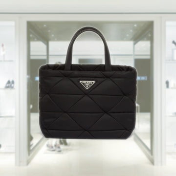 Padded Re-Nylon tote bag