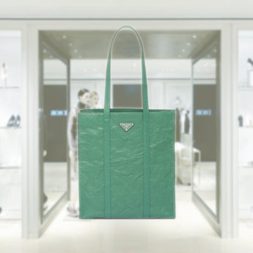 Small antique nappa leather tote