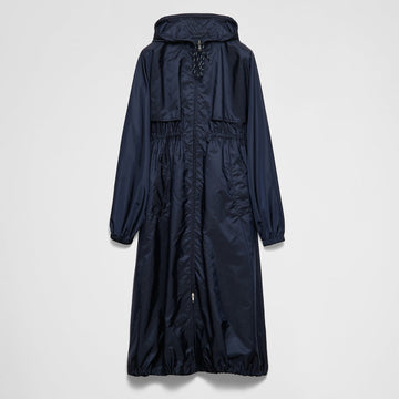 Long lightweight Re-Nylon raincoat