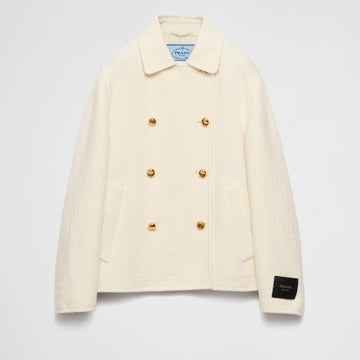 Double-breasted twill jacket