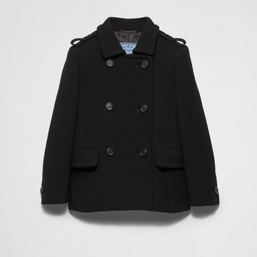 Double-breasted natté jacket