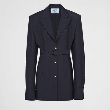 Single-breasted mohair jacket