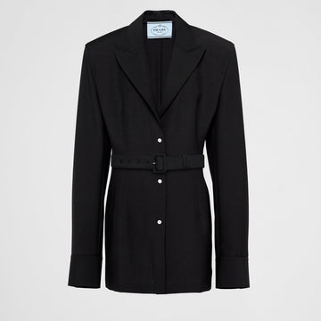 Single-breasted light mohair jacket
