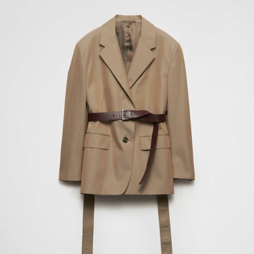 Single-breasted twill jacket
