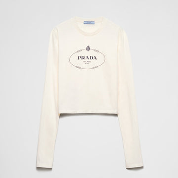 Print jersey top