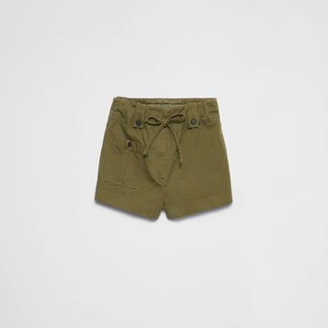 Washed chevron shorts