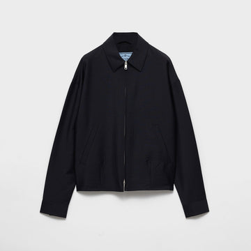 Kid mohair blouson jacket