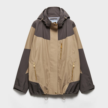 Technical fabric blouson jacket