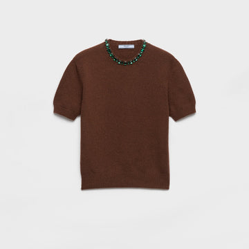 Wool and cashmere crew-neck sweater