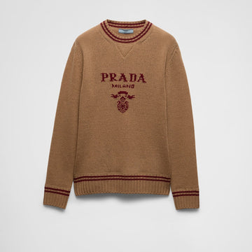Wool and cashmere crew-neck sweater