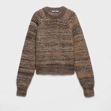 Wool and cashmere crew-neck sweater