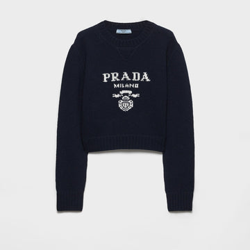 Wool and cashmere crew-neck sweater