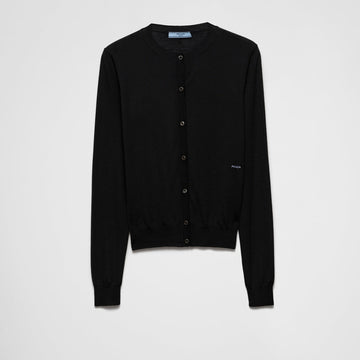 Superfine wool cardigan