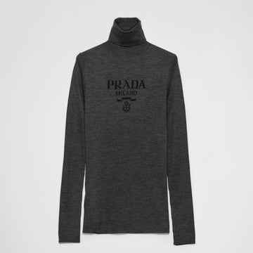 Superfine wool turtleneck sweater