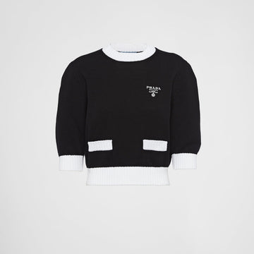 Cotton crew-neck sweater