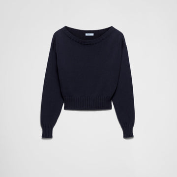 Cotton boat neck sweater