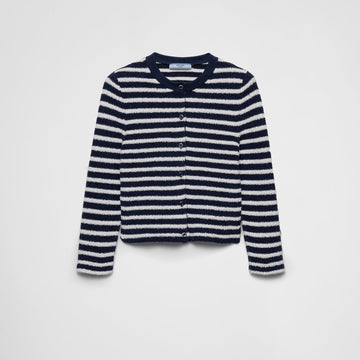 Cotton bouclé cardigan