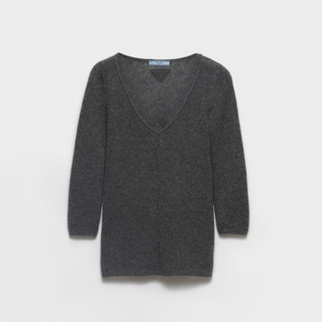 V-neck cashmere sweater