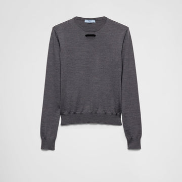 Wool crew-neck sweater