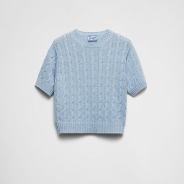 Cable-knit Re-Cashmere sweater