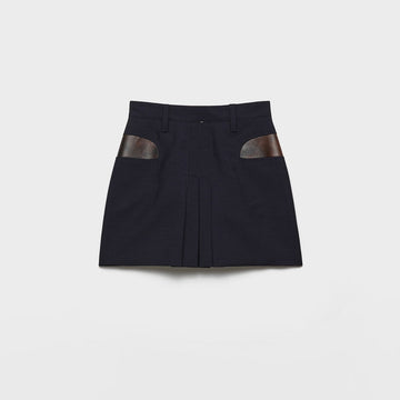 Kid mohair mini skirt