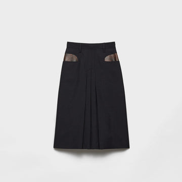 Kid mohair midi skirt