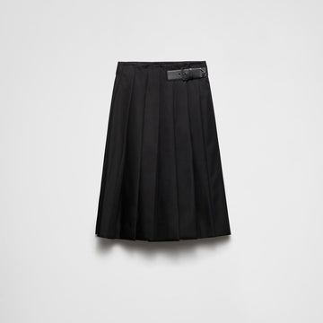 Pleated Re-Nylon skirt