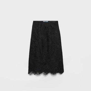 Lace pencil skirt