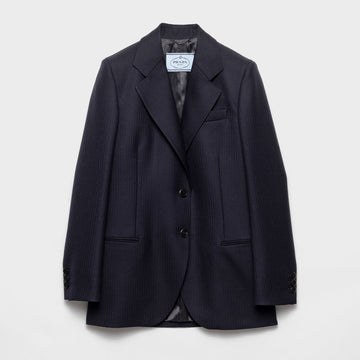 Single-breasted chevron jacket