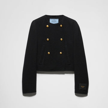 Double-breasted twill jacket