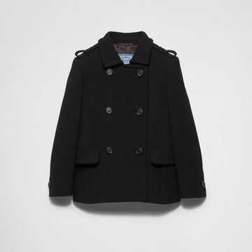 Double-breasted natté jacket