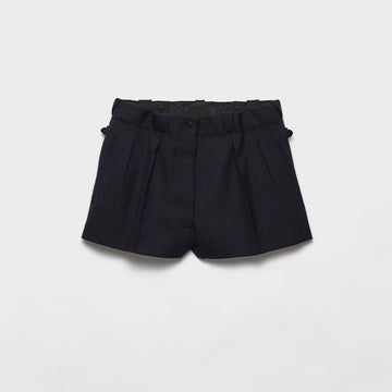 Chevron wool shorts
