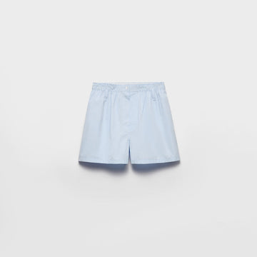 Cotton poplin shorts