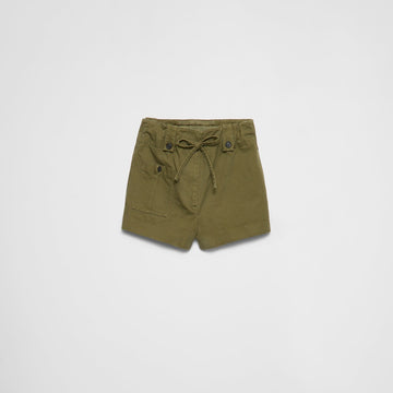 Washed chevron shorts