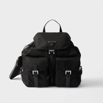 Medium Re-Nylon backpack with pouch