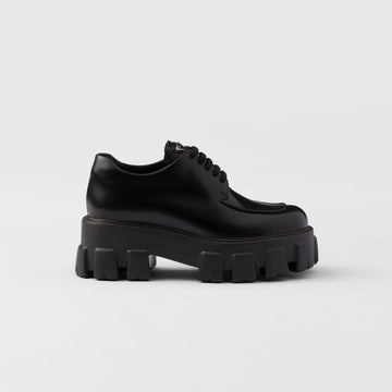 Monolith brushed leather lace-up shoes