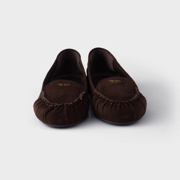 Suede ballerinas