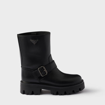 Leather booties