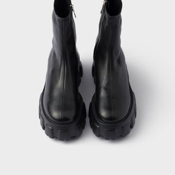 Monolith stretch nappa leather booties