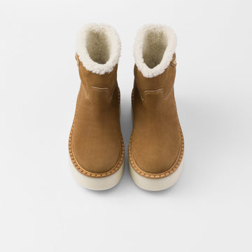 Suede booties