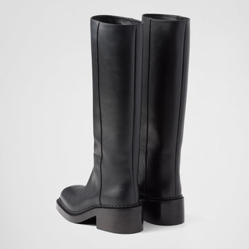 Leather boots