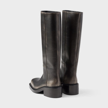 Leather boots