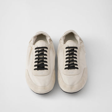 Collapse Re-Nylon and suede sneakers
