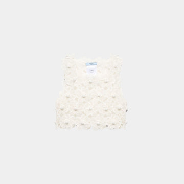 Guipure Top with Daisy Embroidery