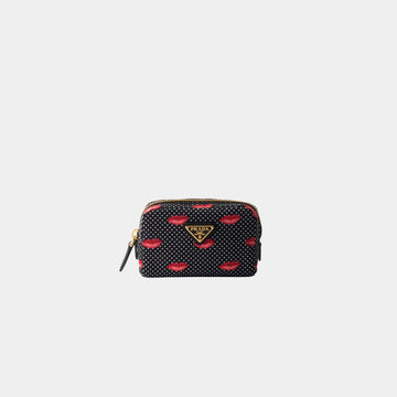 Lipstick Printed Re-Nylon pouch
